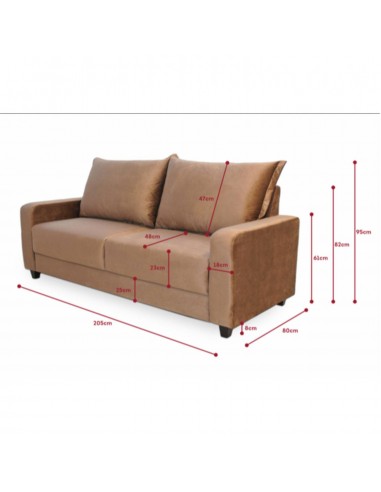 Sofa Luzzi 3 Cuerpos Sofa Luzzi 3 Cuerpos