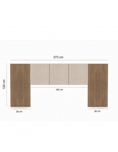 Combo Respaldo DUBAI + 2 VELADORES