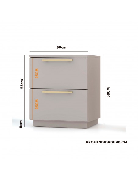 Combo Respaldo DUBAI + 2 VELADORES