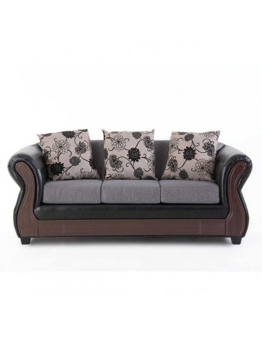 Sofá Rapsodia 3 Cuerpos NEGRO Y CAFÉ