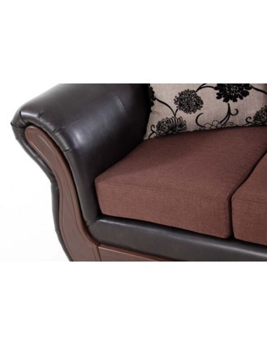 Sofá Rapsodia 3 Cuerpos NEGRO Y CAFÉ